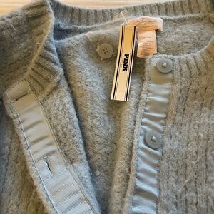 Victoria's Secret PINK Light Blue Cardigan - L